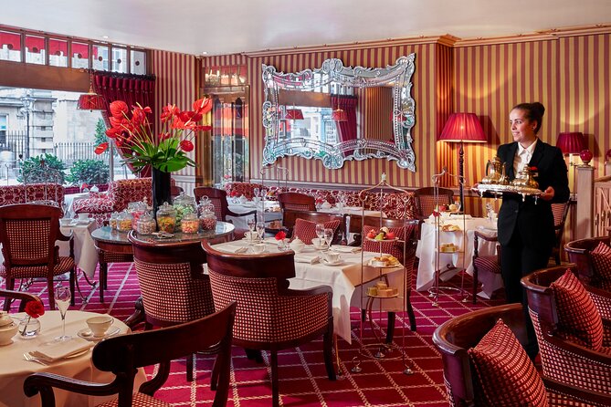 Afternoon Tea at The Rubens at the Palace, Buckingham Palace - The Palace Lounge and the Royal Mews view