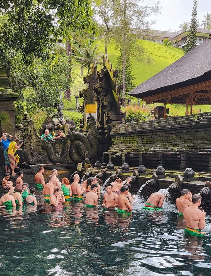 Bali: Trip to Tirta Gangga Palace and Tukad Cepung Waterfall - Abian Desa Rice Terrace at sunset