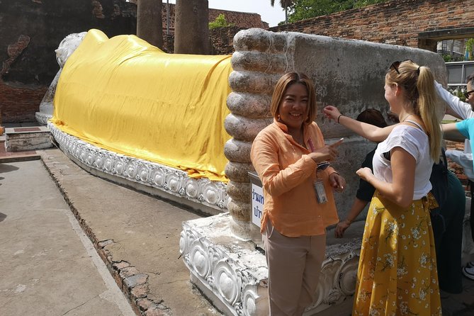 Bangkok: Private Ayutthaya and Bang Pa-In Summer Palace Tour - Wat Yai Chai Mongkol and its rows of Buddhas