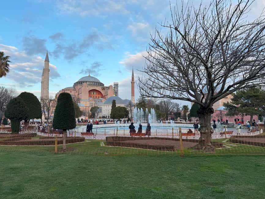 Basilica Cistern, Hagia Sophia, Blue Mosque & Topkapi Palace - Starting at the German Fountain