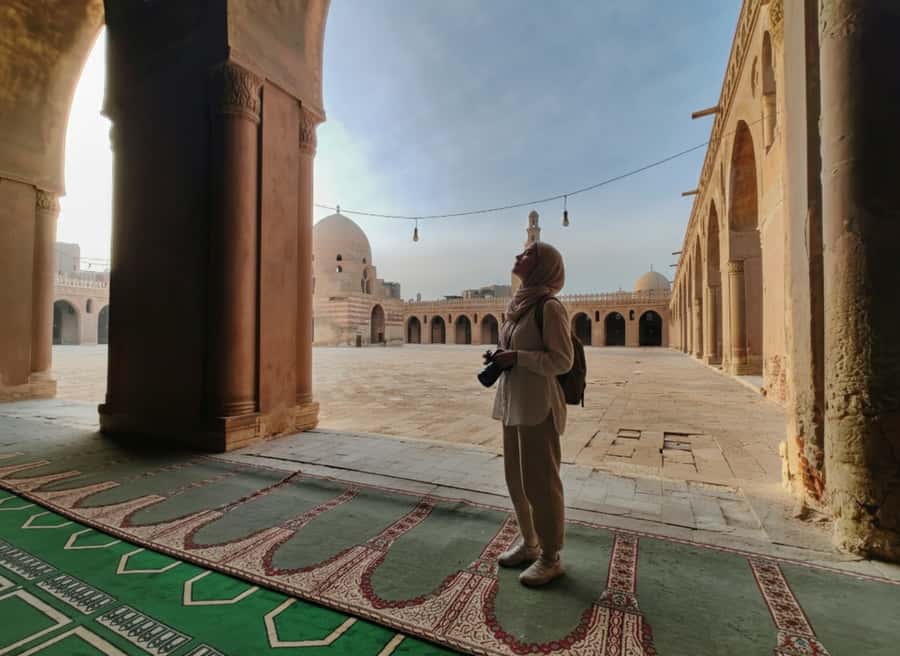 Cairo Heritage Tour: Golden Palace, Oldest Mosque with Lunch - Ibn Tulun Mosque and the winding minaret