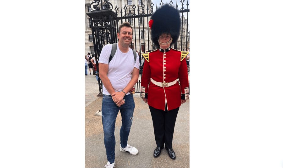Changing of the Guard at Buckingham Palace - Starting Opposite Buckingham Palace
