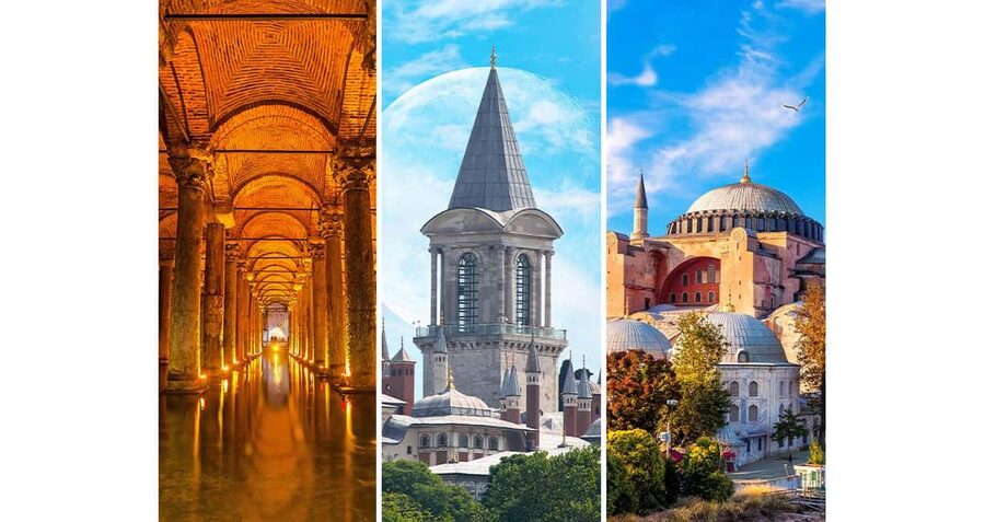 Combo: Hagia Sophia+Basilica Cistern Optional Topkapi Palace - Hagia Sophia: grand, layered, and partly restricted