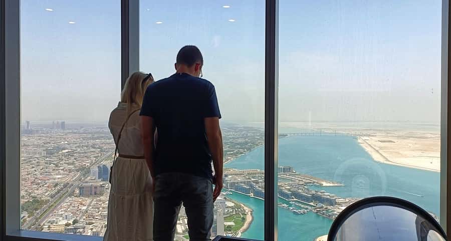 From Abu Dhabi: Grand Mosque, Royal Palace, and Etihad Tower - Etihad Towers: Abu Dhabi from the observation deck