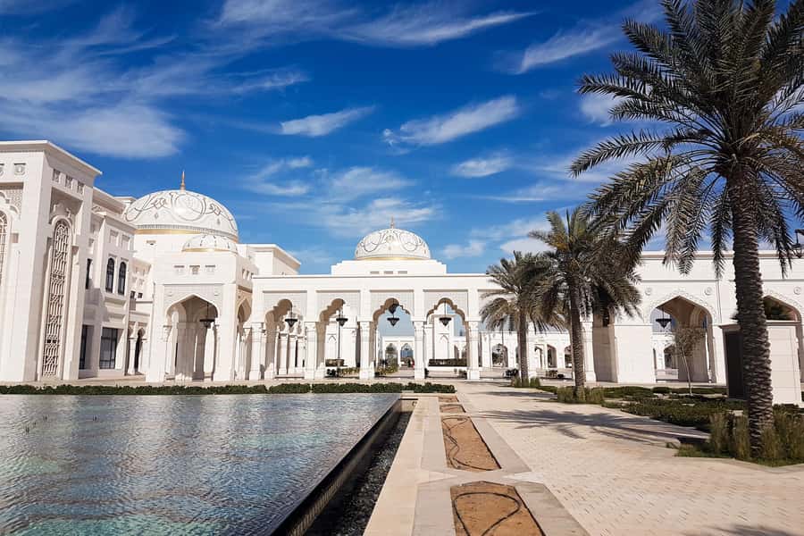 From Abu Dhabi: Grand Mosque, Royal Palace, and Etihad Tower - Sheikh Zayed Grand Mosque: start with the visual knockout