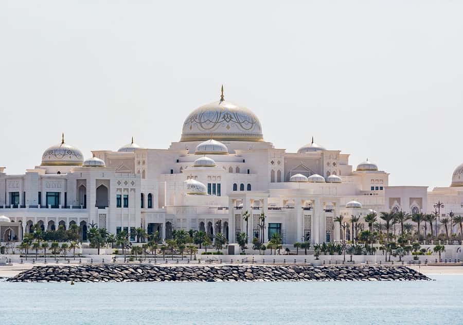 From Abu Dhabi: Grand Mosque, Royal Palace& Heritage Village - Qasr Al Watan, the Presidential Palace