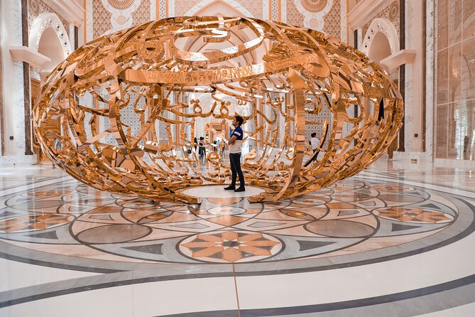 From Abu Dhabi: Sheikh Zayed Mosque, Royal Palace & Etihad Tower - Qasr Al Watan, a palace built for ceremony