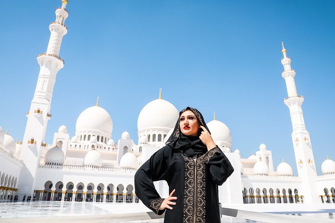 From Abu Dhabi: Sheikh Zayed Mosque, Royal Palace & Etihad Tower - Corniche views, Emirates Palace and waterfront photo stops