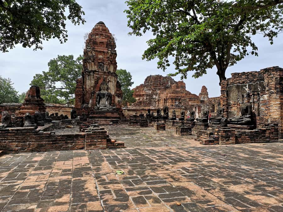 From Bangkok: Private Tour to Ayutthaya & Summer Palace - Wat Mahatat and the Buddha framed by roots