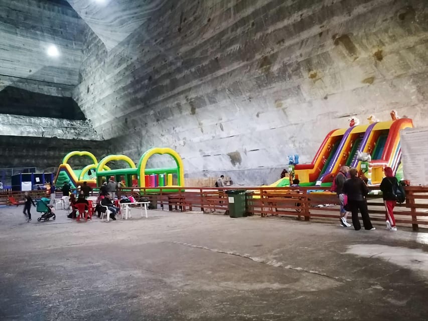From Bucharest: Private Tour Salina Slanic: Salt Palace - Entering the salt halls and tunnels