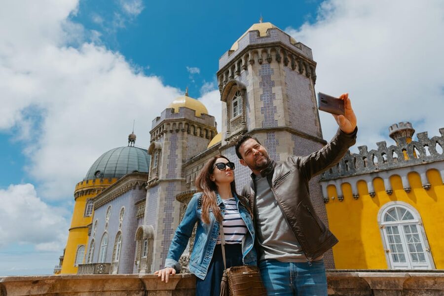 From Lisbon: Sintra, Pena Palace, Cascais and Wine Tasting - Sintra’s wooded hills and historic center