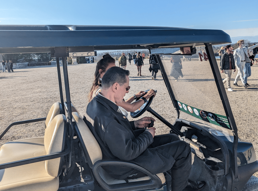 From Paris: Versailles Palace & Garden with Golf Cart - The guide and driver experience