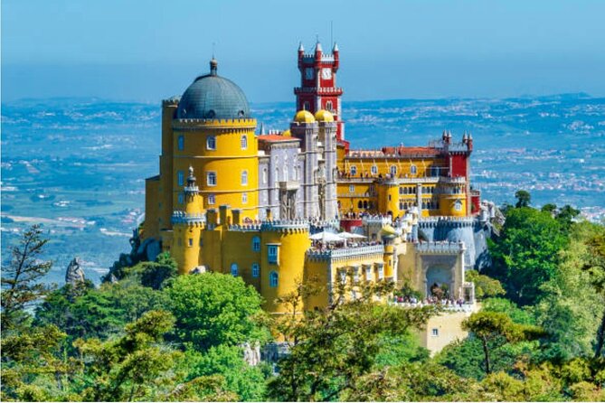 Full Day Tour: Sintra, Pena Palace, Cabo da Roca, Cascais - Pena Palace: the colorful first stop