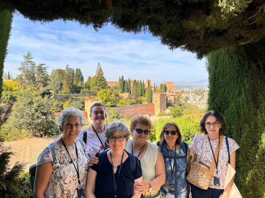 Granada: Private Full Alhambra Tour with Nasrid Palaces - Generalife Gardens: water, shade, and royal food