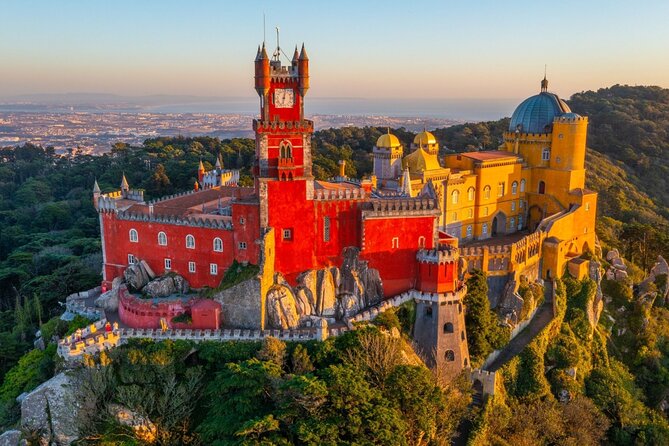 Group Tour to Sintra, Pena, Regaleira, Cabo da Roca & Cascais - Pena Palace: color, views, and a crowded timetable