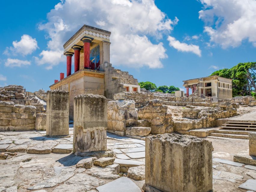Knossos Palace: E-ticket with Audio and Heraklion City Tour - The Tripartite Shrine and North lustral area