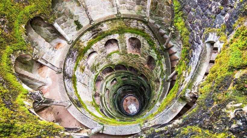 Lisbon: Pena Palace, Sintra, Cabo da Roca, & Cascais Tour - Quinta da Regaleira and the Initiation Well