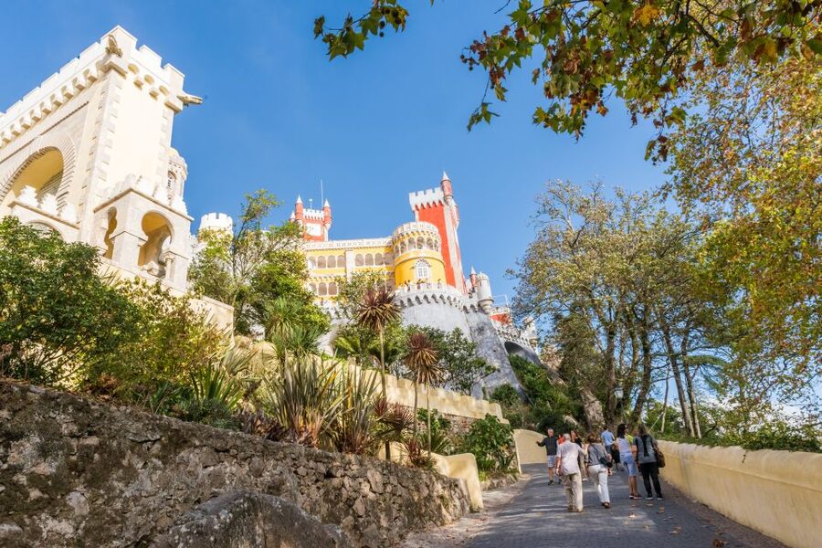 Lisbon: Sintra and Cascais Tour with Pena Palace Ticket - Sintra village, pastries, and free time