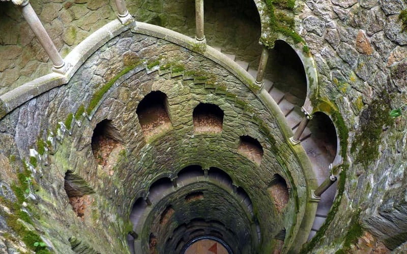 Lisbon: Sintra, Pena Palace, Regaleira & Monserrate Day Trip - Quinta da Regaleira and the famous initiation well