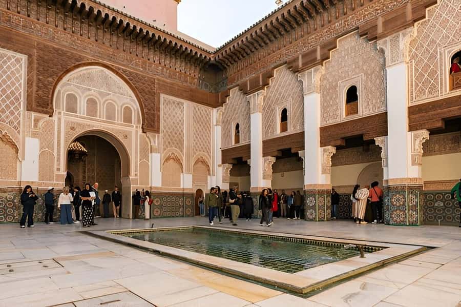 Marrakech: Bahia Palace, Ben Youssef Medersa, & Souks Tour - Ben Youssef Medersa, the visual centerpiece