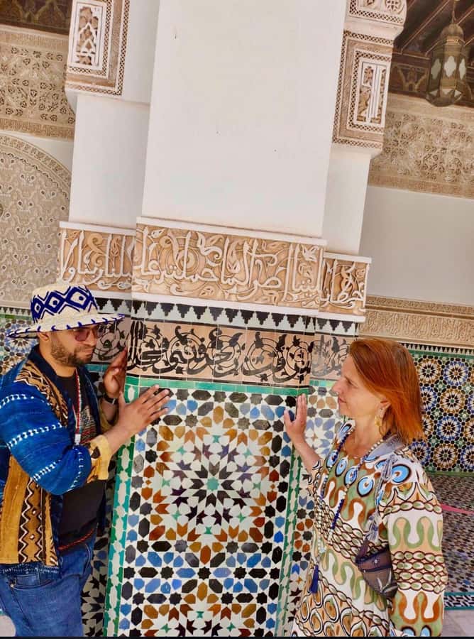 Marrakech: Bahia Palace, Madrassa & Souks Guided Tour - Walking from the palace into the souks