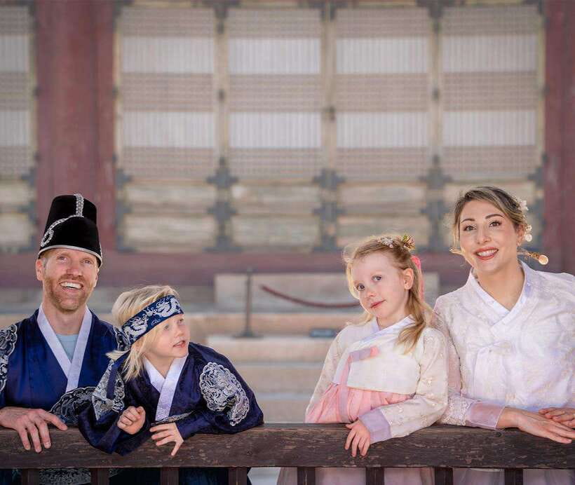 Seoul: Hanbok Rental with Gyeongbokgung Palace Entry - Bukchon Hanok Village adds a second setting