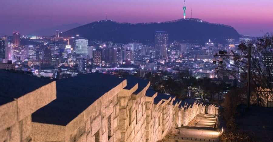 Seoul: Nighttime Tour of Palace, Market, Naksan Park & More - Gwangjang Market for dinner, snacks, and souvenirs