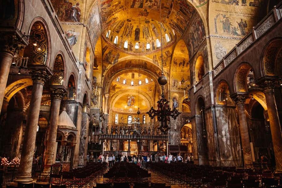 Venice: Doge's Palace & St Mark's Tour with Upgrade Option - St. Mark’s Basilica and its golden mosaics