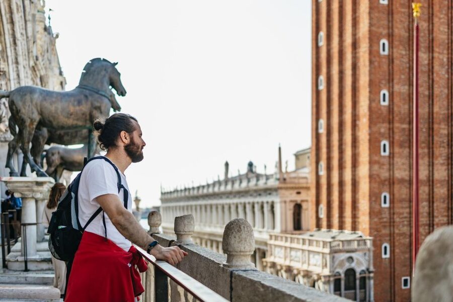 Venice: Private Entry Doge Palace & St. Mark Terraces Tour - The Basilica terrace viewpoint